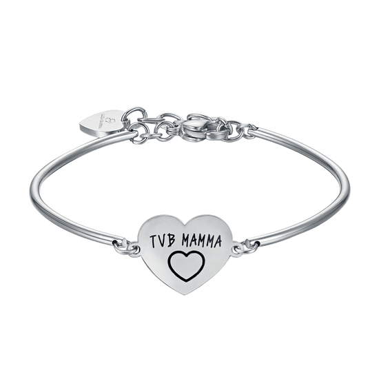 PULSERA DE ACERO PARA MUJER CON INSCRIPCIÓN TVB MUM