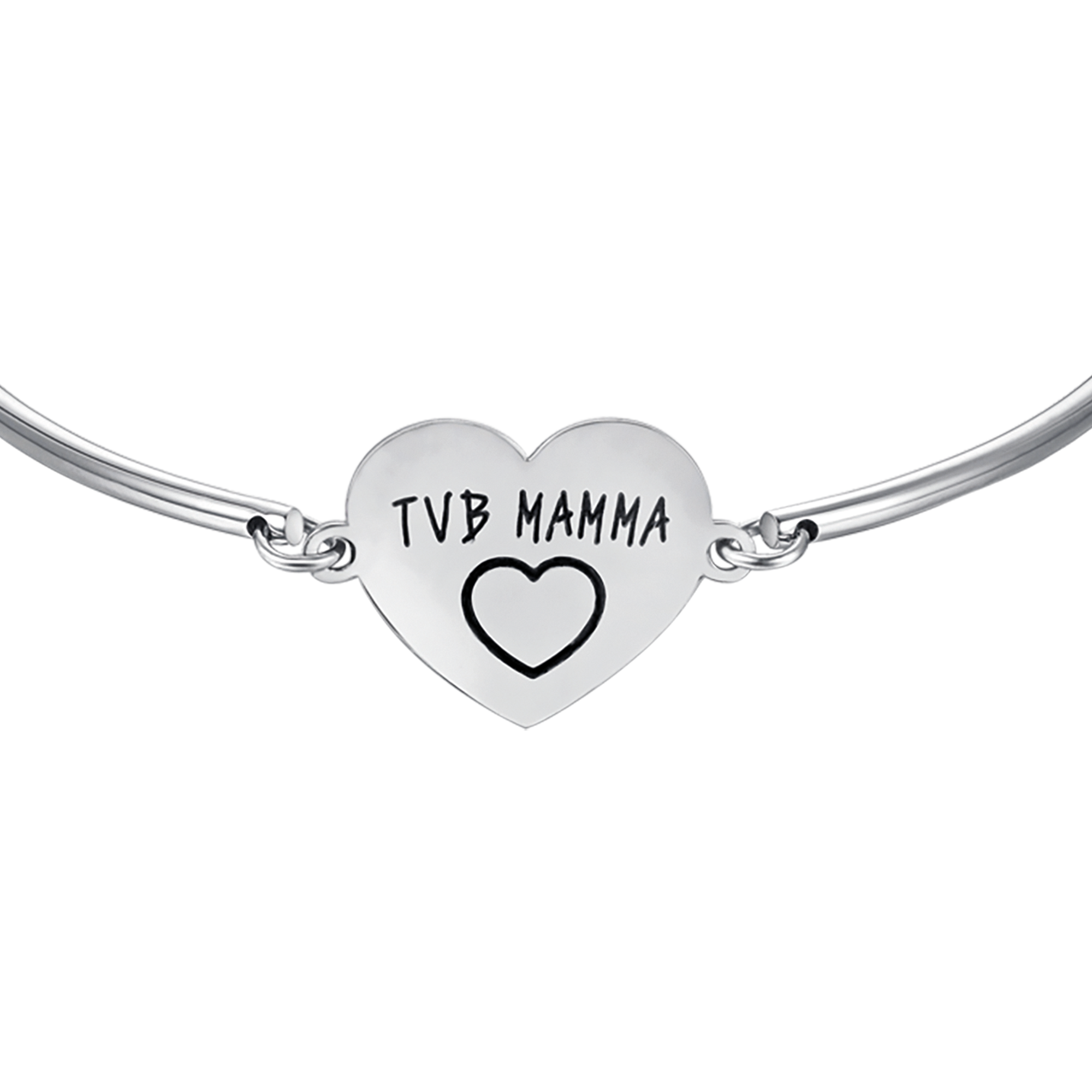 PULSERA DE ACERO PARA MUJER CON INSCRIPCIÓN TVB MUM