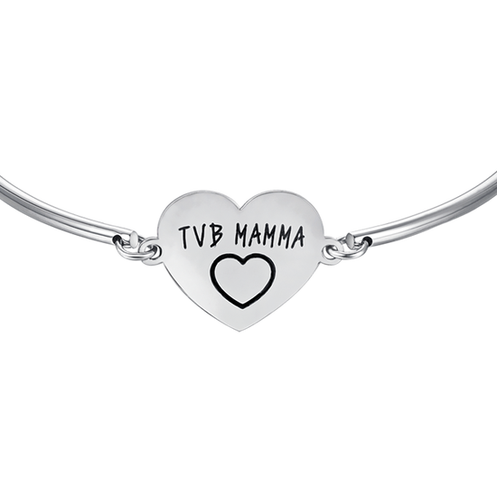 PULSERA DE ACERO PARA MUJER CON INSCRIPCIÓN TVB MUM