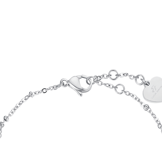 PULSERA DE ACERO PARA MUJER CON CRISTALES MULTICOLOR