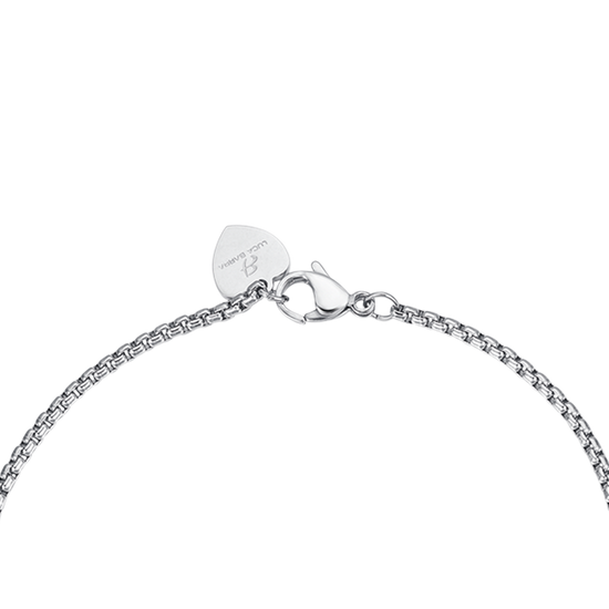 PULSERA ESTRELLA DE ACERO CON CRISTALES BLANCOS