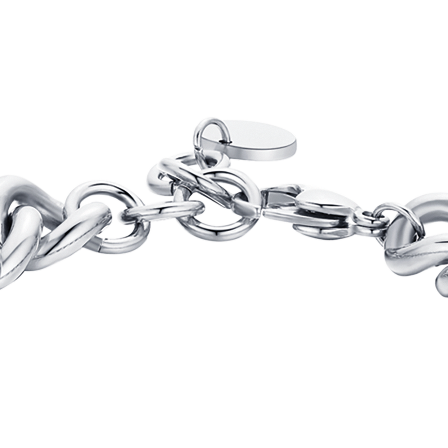 PULSERA DE ESLABONES DE ACERO PARA MUJER