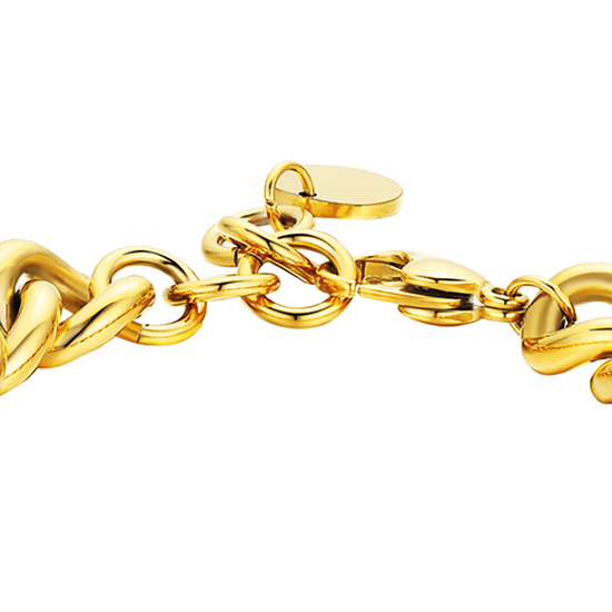 PULSERA DE ESLABONES DE ACERO PARA MUJER