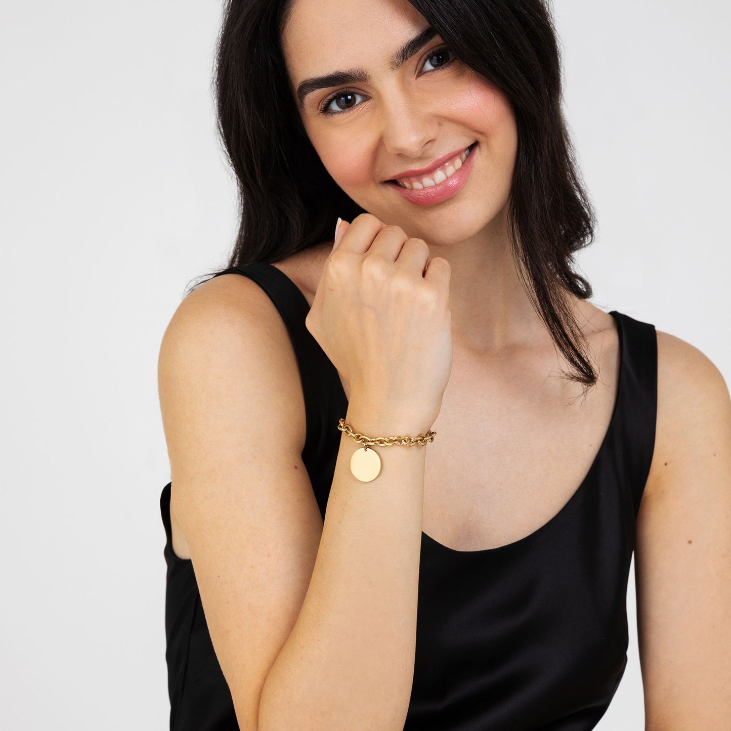 PULSERA PERSONALIZADA DE ACERO PARA MUJER