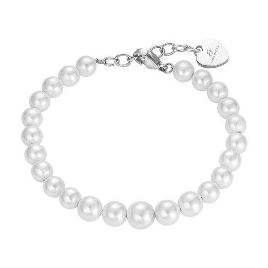 PULSERA DE PERLAS BLANCAS MUJER