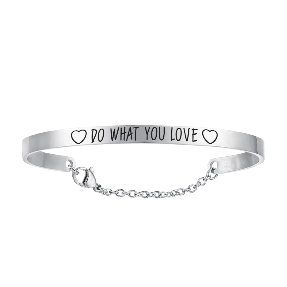 PULSERA DE ACERO PARA MUJER HAGA LO QUE QUIERA Luca Barra