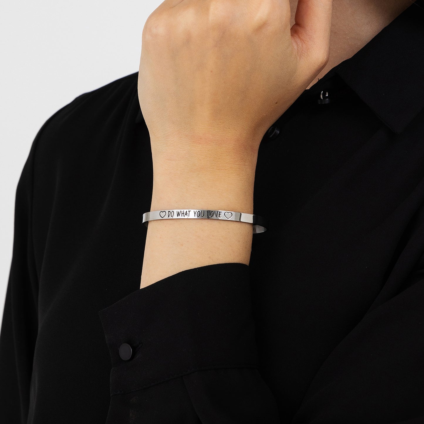 PULSERA DE ACERO PARA MUJER HAGA LO QUE QUIERA Luca Barra