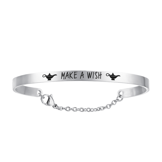 PULSERA DE ACERO PARA MUJER MAKE A WISH