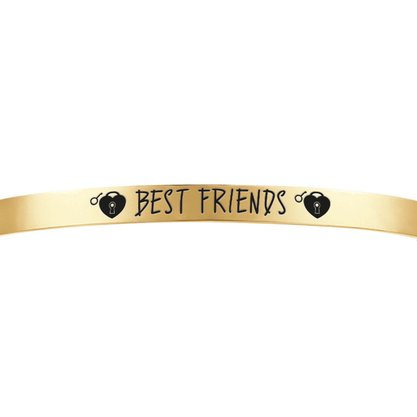 PULSERA DE ACERO DORADO BEST FRIENDS