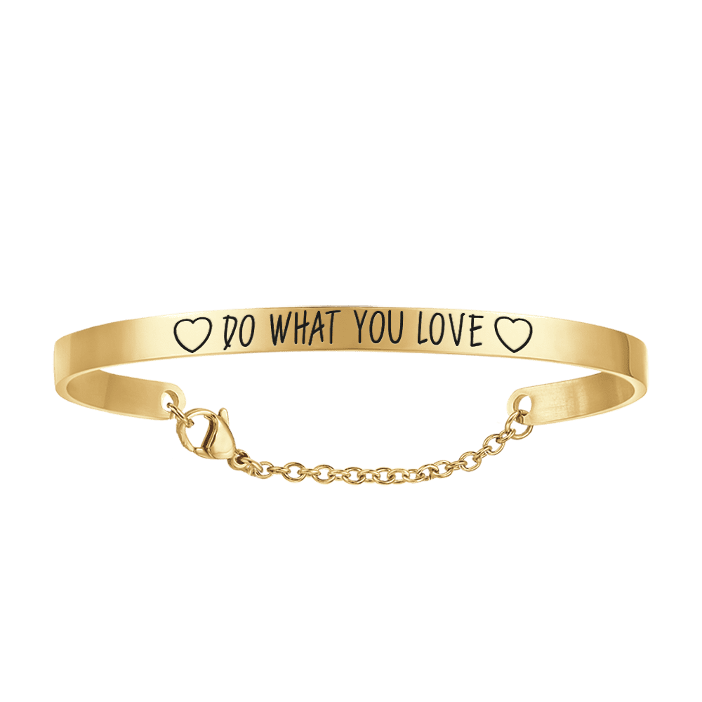 PULSERA DE ACERO ORO PARA MUJERES HAZ LO QUE QUIERAS Luca Barra