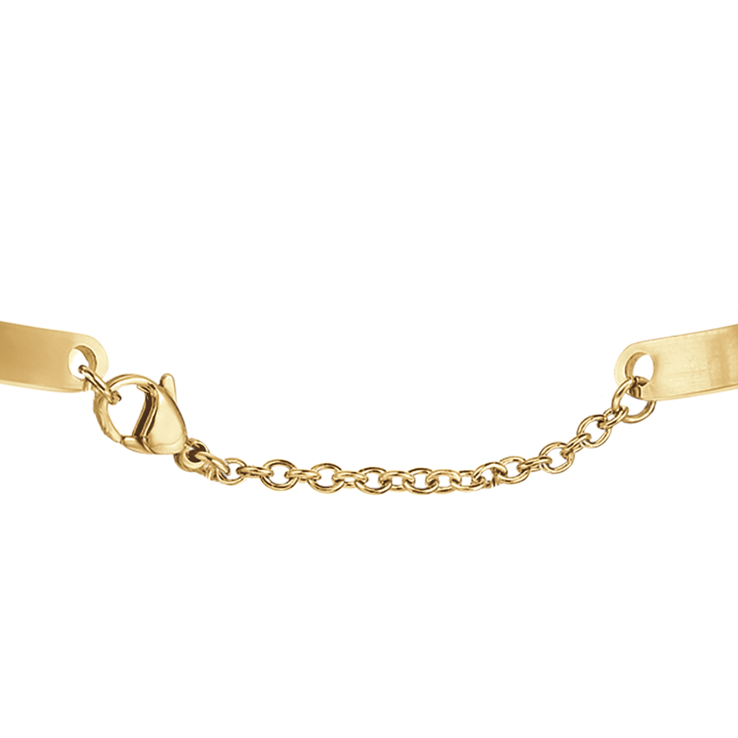 PULSERA DE ACERO CHAPADO EN ORO DO WHAT YOU LOVE