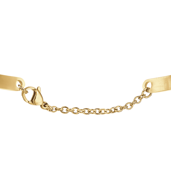 PULSERA DE ACERO CHAPADO EN ORO DO WHAT YOU LOVE
