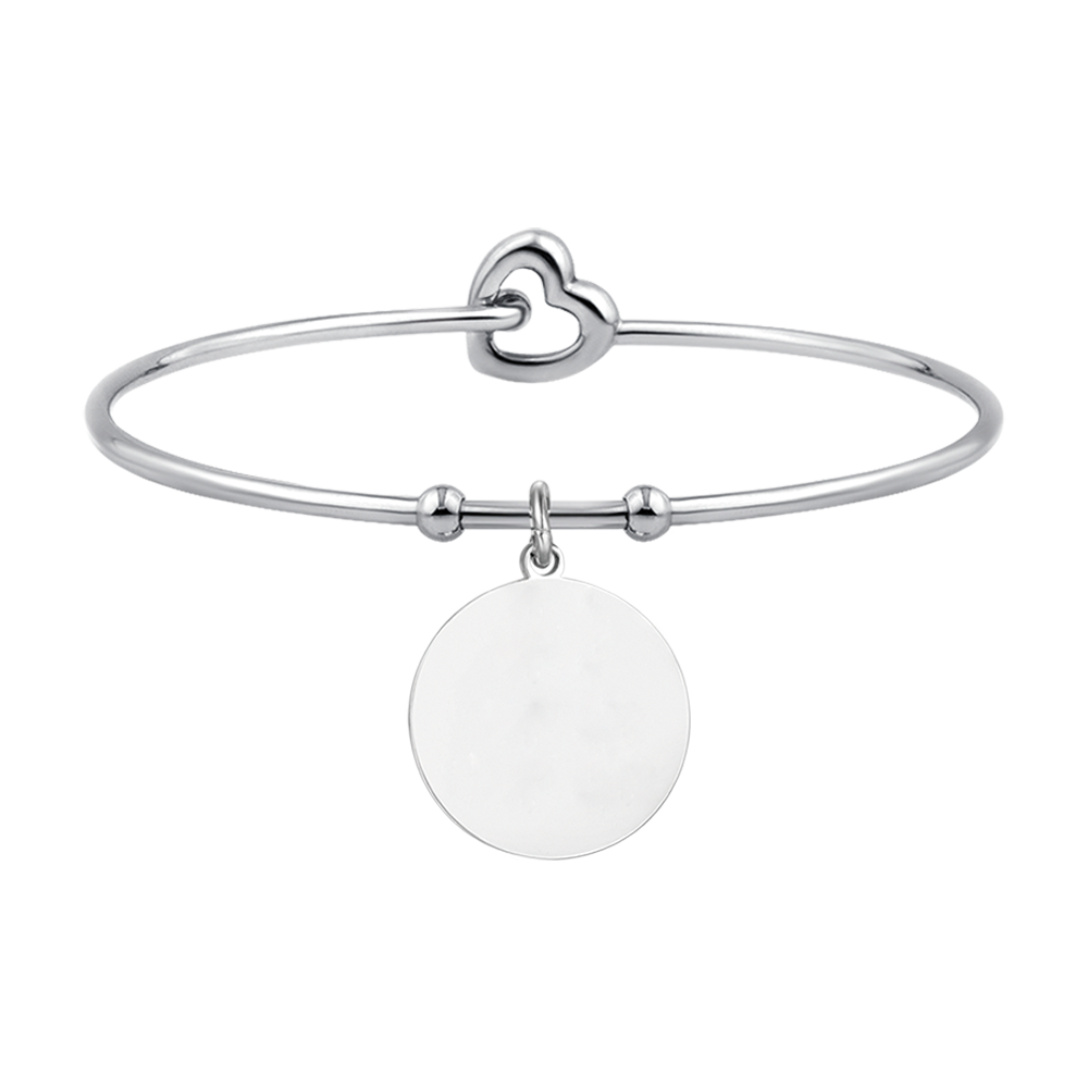 PULSERA CIRCULAR DE ACERO PERSONALIZADA PARA MUJER