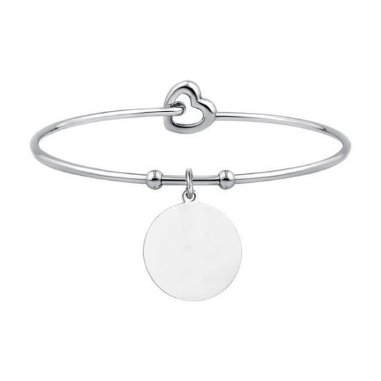 PULSERA CIRCULAR DE ACERO PERSONALIZADA PARA MUJER