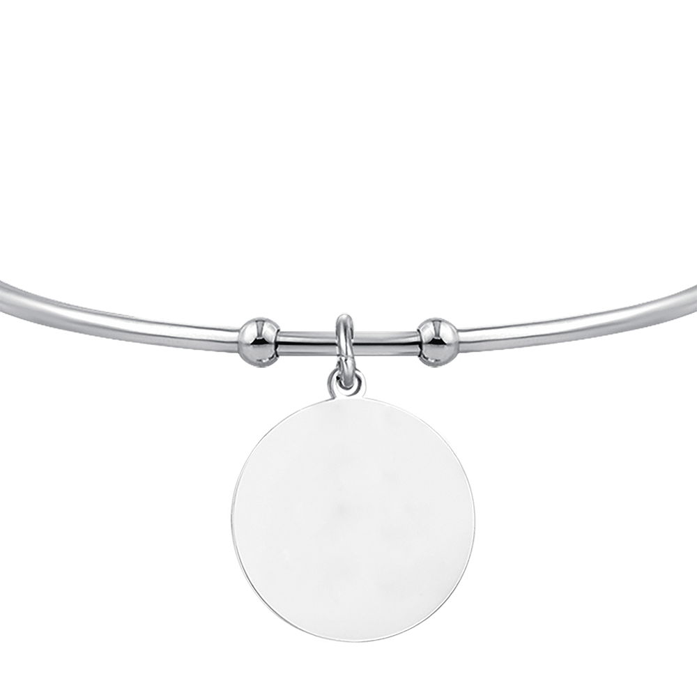 PULSERA CIRCULAR DE ACERO PERSONALIZADA PARA MUJER