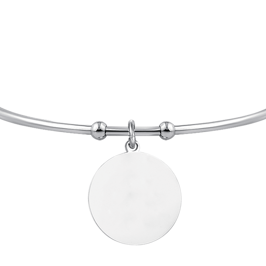 PULSERA CIRCULAR DE ACERO PERSONALIZADA PARA MUJER