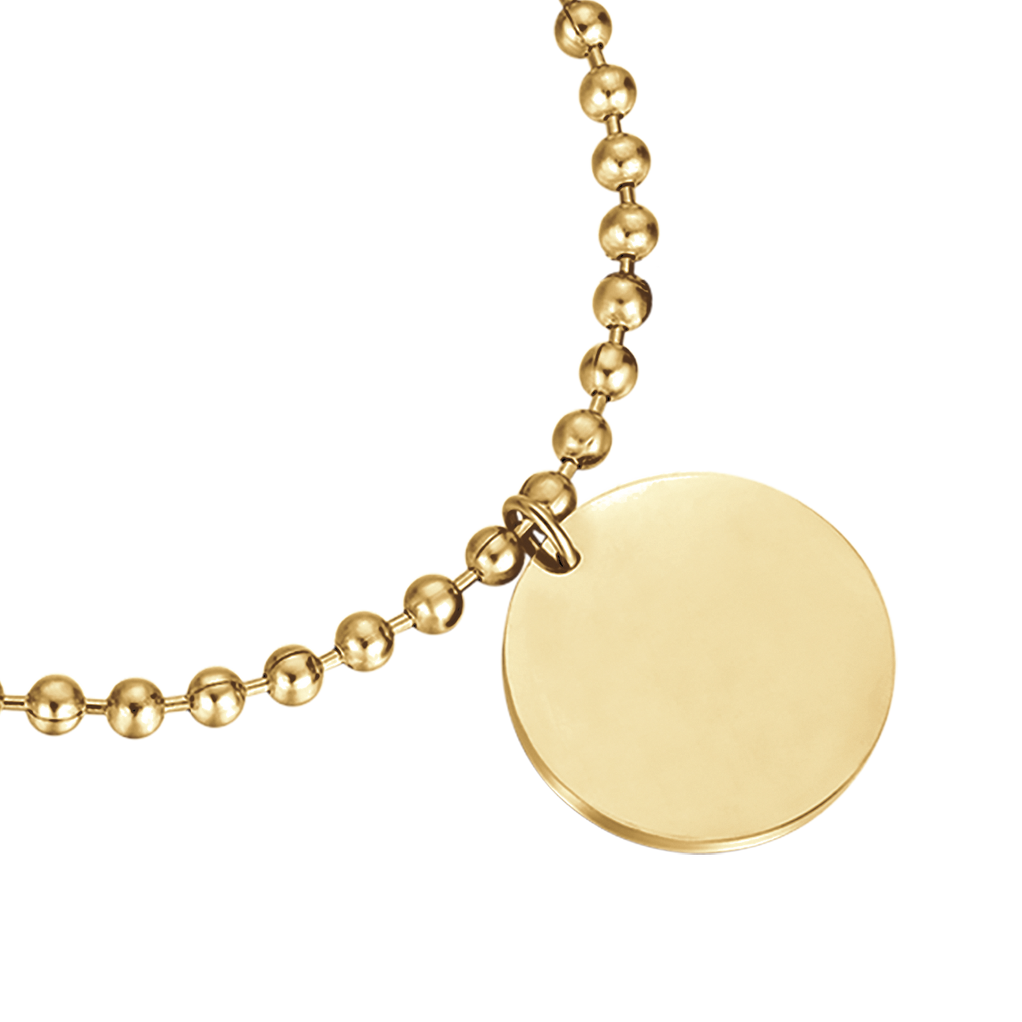 PULSERA PERSONALIZADA DE ACERO CHAPADO EN ORO PARA MUJER