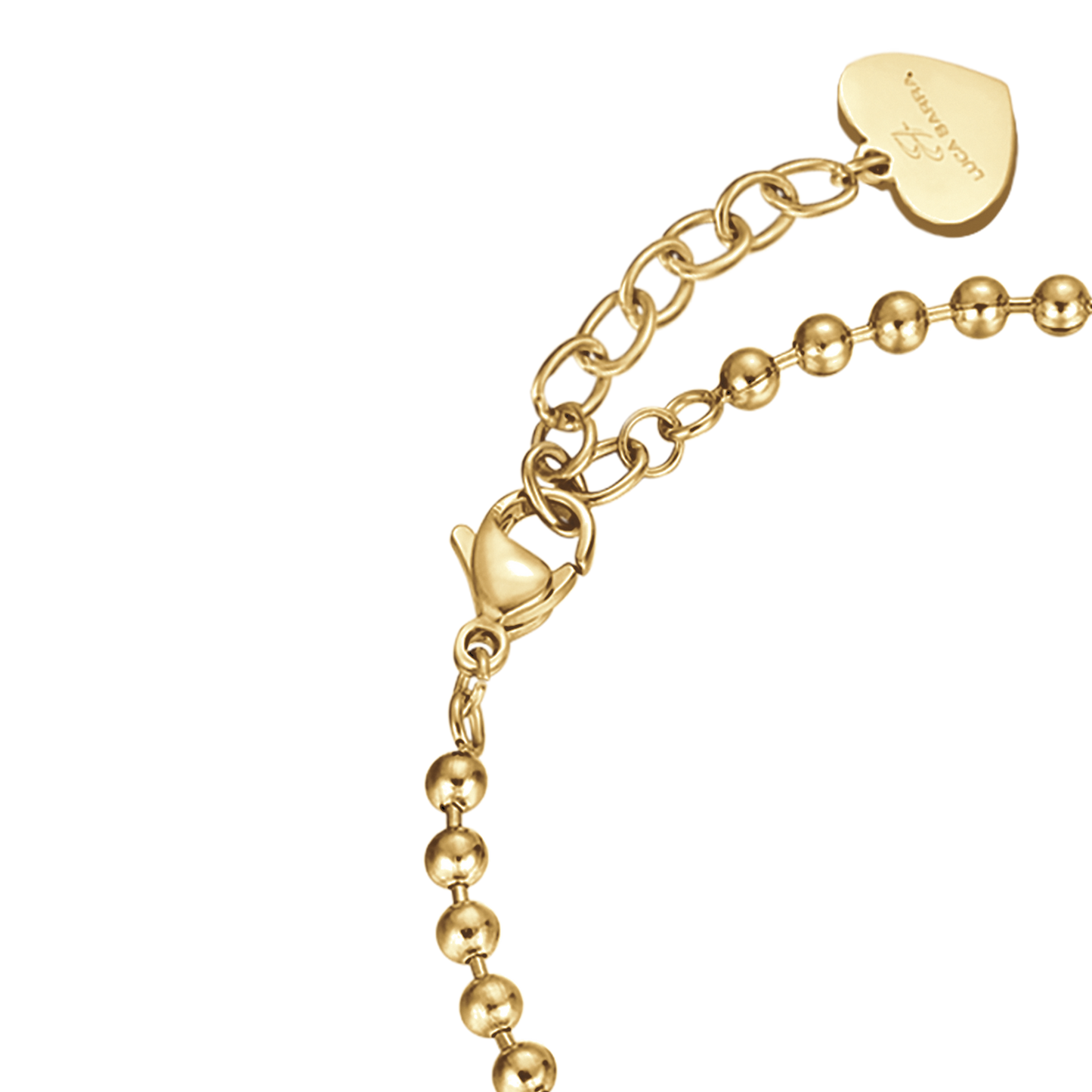 PULSERA PERSONALIZADA DE ACERO CHAPADO EN ORO PARA MUJER