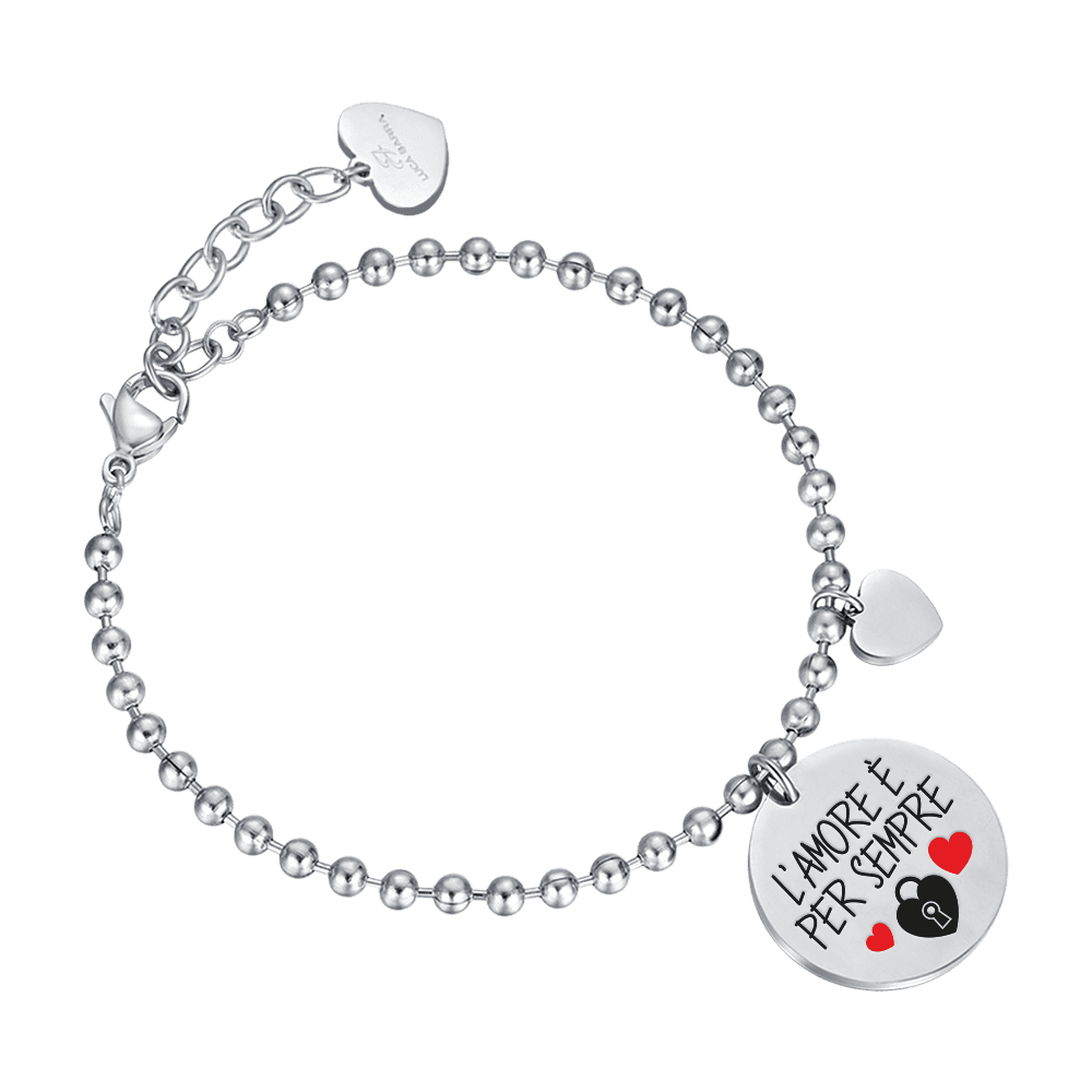 PULSERA DE ACERO PARA MUJER LOVE IS FOREVER