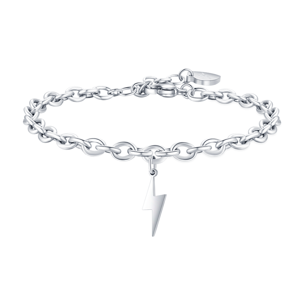 BRAZALETE DE ACERO RELÁMPAGO PARA MUJER