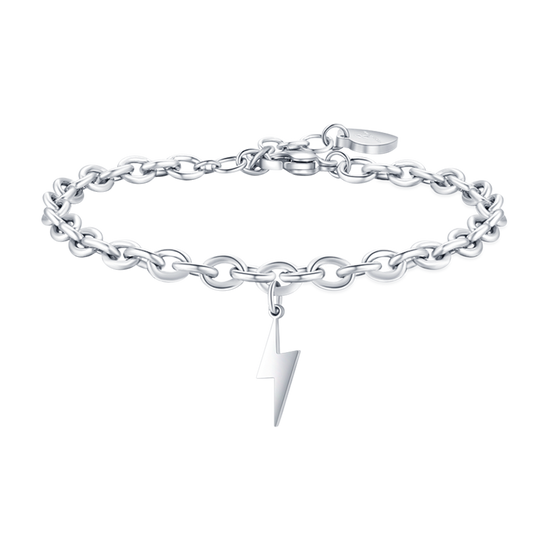 BRAZALETE DE ACERO RELÁMPAGO PARA MUJER