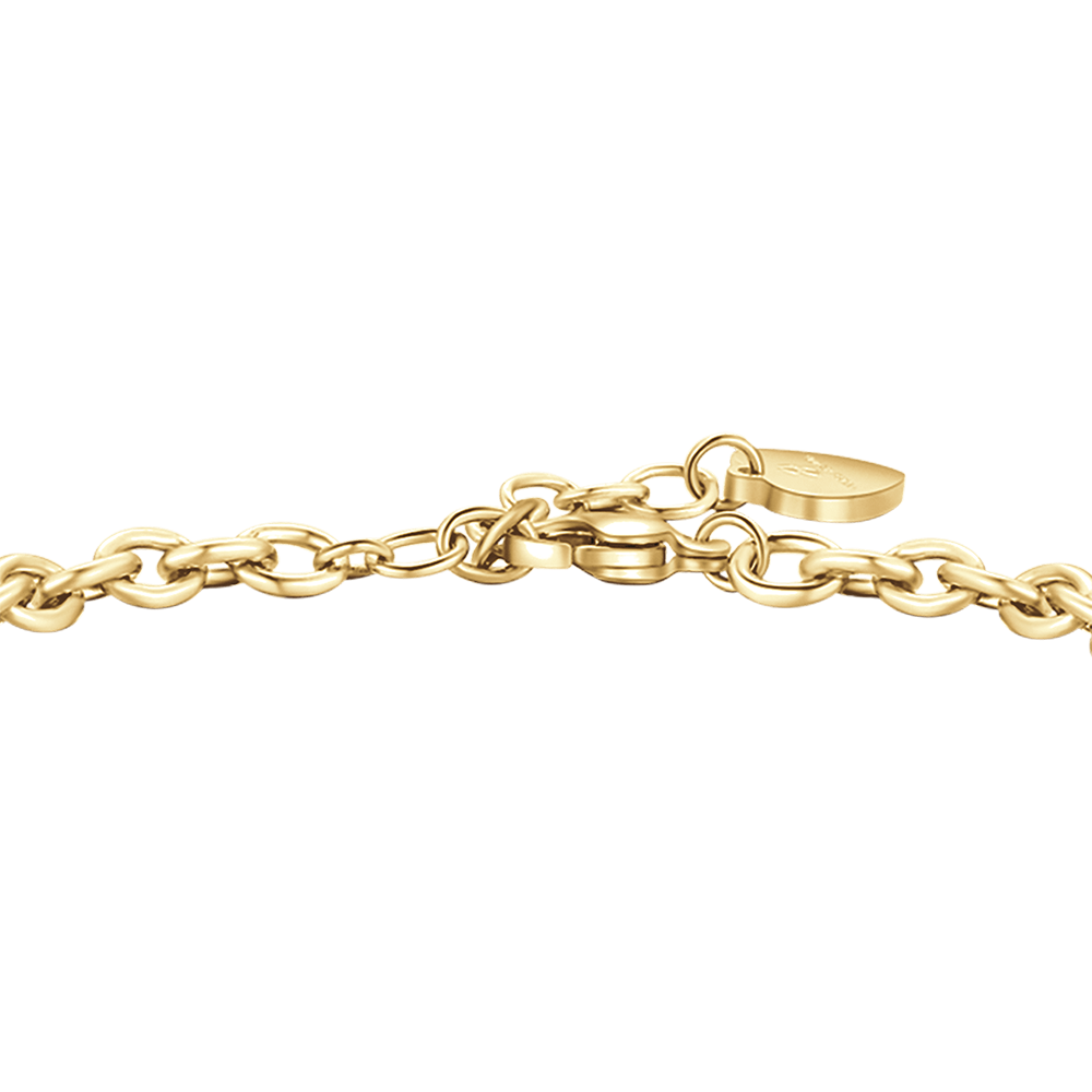 PULSERA DE ACERO DORADO PARA MUJER CON ESTRELLA