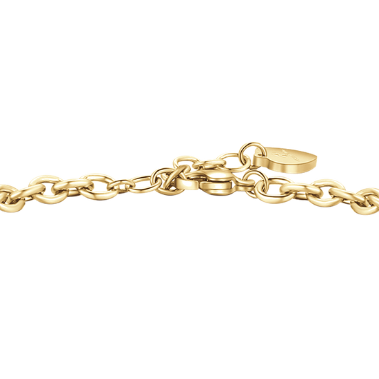 PULSERA DE ACERO DORADO PARA MUJER CON MARIPOSA