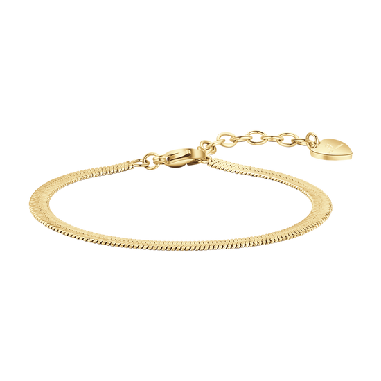 BRAZALETE DE ACERO DORADO PARA MUJER
