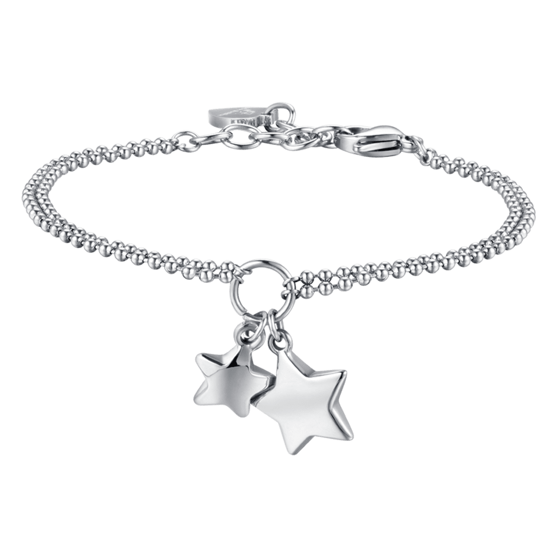 IP PULSERA DE ACERO DORADO PARA MUJER CON ESTRELLAS