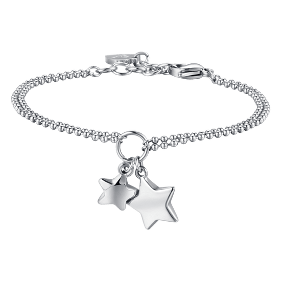 IP PULSERA DE ACERO DORADO PARA MUJER CON ESTRELLAS