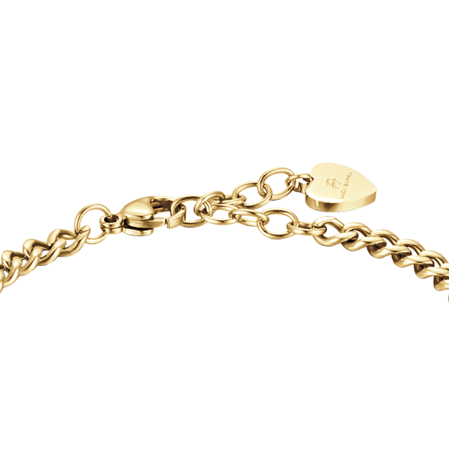 IP BRAZALETE DE ACERO DORADO PARA MUJER CON ESTRELLA COMPLETA