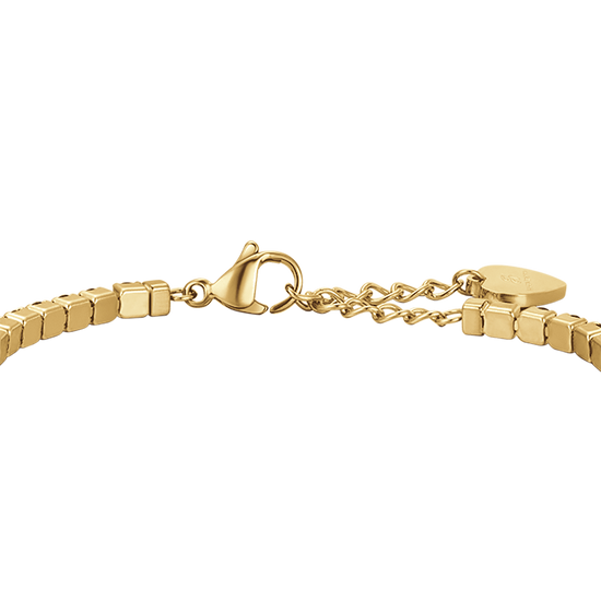 PULSERA DE TENIS DE ACERO IP DE MUJER CON CRISTALES AZULES