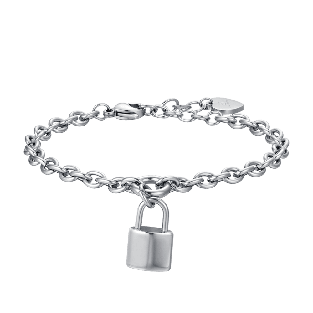 PULSERA DE ACERO PARA MUJER CON SUELDO Luca Barra