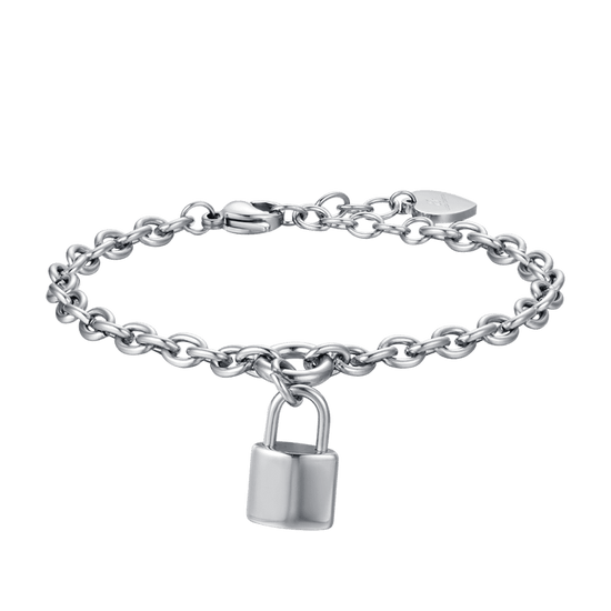 PULSERA DE ACERO PARA MUJER CON SUELDO Luca Barra