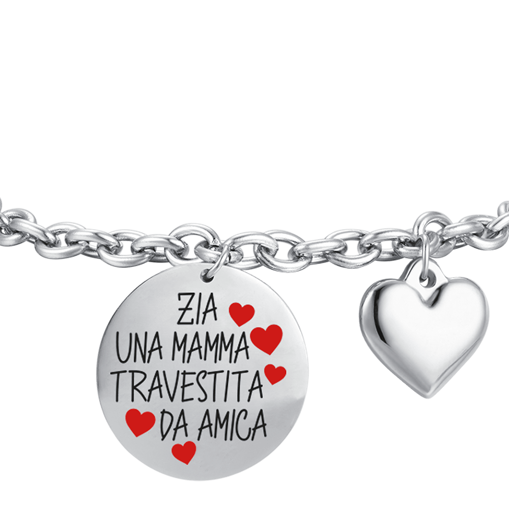 PULSERA DE ACERO PARA MUJER AUNTIE UNA MADRE DISFRAZADA DE AMIGA