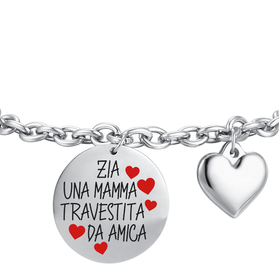 PULSERA DE ACERO PARA MUJER AUNTIE UNA MADRE DISFRAZADA DE AMIGA