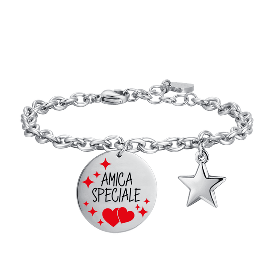 PULSERA DE ACERO AMIGO ESPECIAL DE LA MUJER