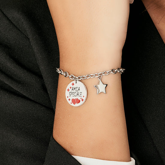 PULSERA DE ACERO AMIGO ESPECIAL DE LA MUJER