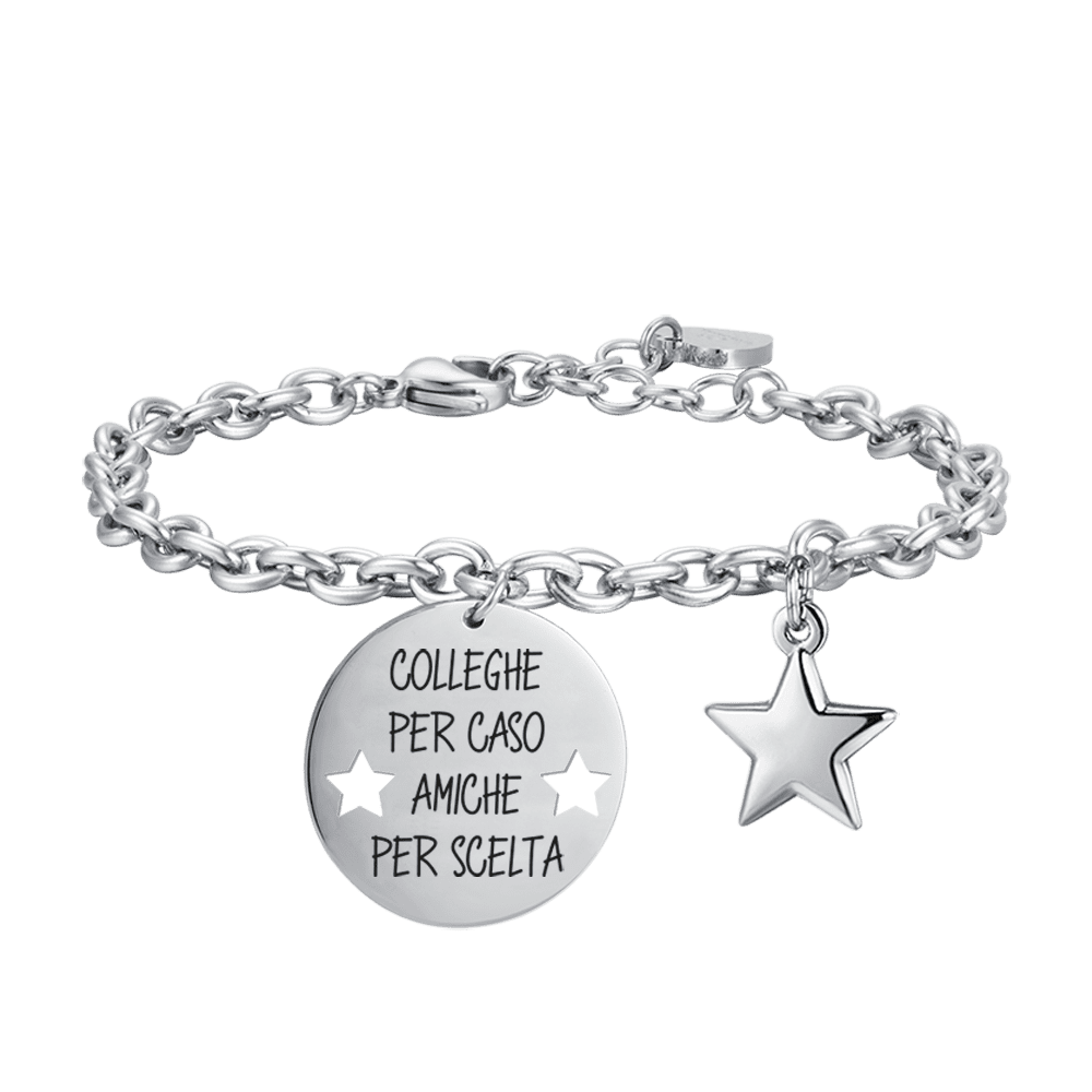 PULSERA DE ACERO PARA MUJER COLEGAS POR CASUALIDAD AMIGOS POR ELECCIÓN