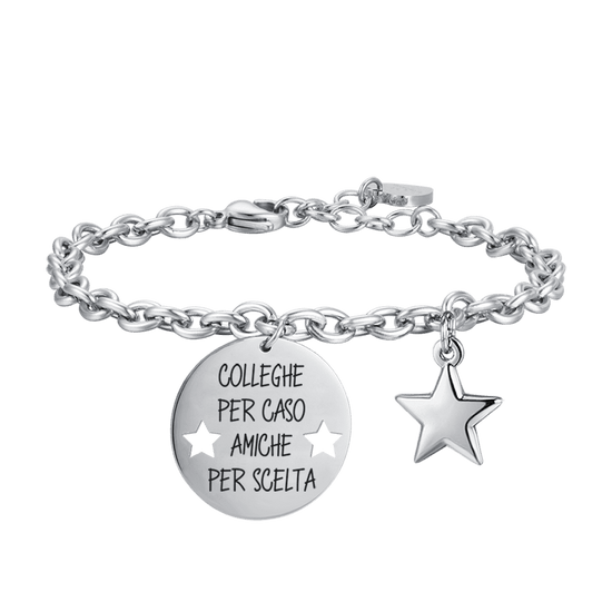 PULSERA DE ACERO PARA MUJER COLEGAS POR CASUALIDAD AMIGOS POR ELECCIÓN