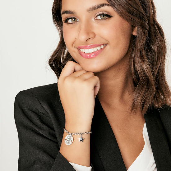 PULSERA DE ACERO PARA MUJER COLEGAS POR CASUALIDAD AMIGOS POR ELECCIÓN