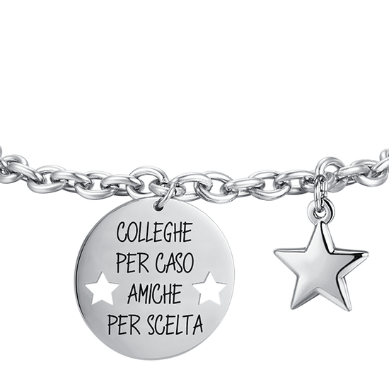 PULSERA DE ACERO PARA MUJER COLEGAS POR CASUALIDAD AMIGOS POR ELECCIÓN