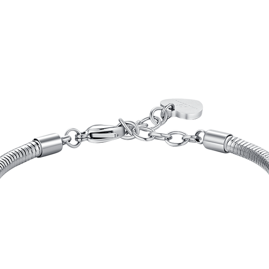 PULSERA DE ACERO ÁRBOL DE LA VIDA PARA MUJER CON CRISTALES BLANCOS