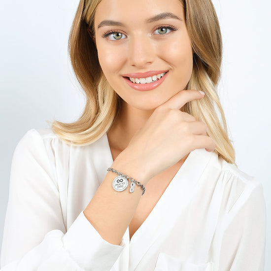 PULSERA DE ACERO PARA MUJER FRIEND FOREVER