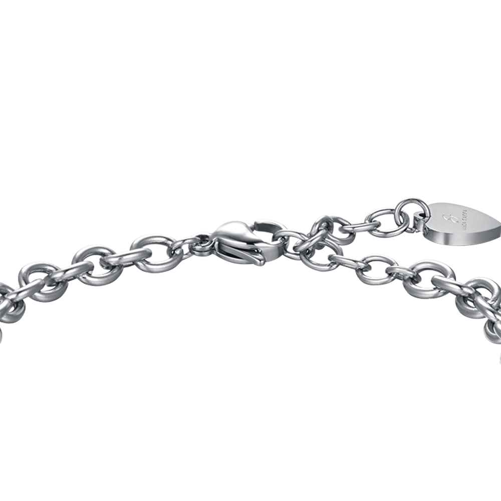 BRAZALETE DE ACERO PARA MUJER QUIEN ENCUENTRA UN AMIGO ENCUENTRA UN TESORO