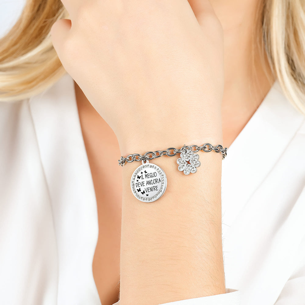 BRAZALETE DE ACERO PARA MUJER LO MEJOR ESTÁ POR LLEGAR