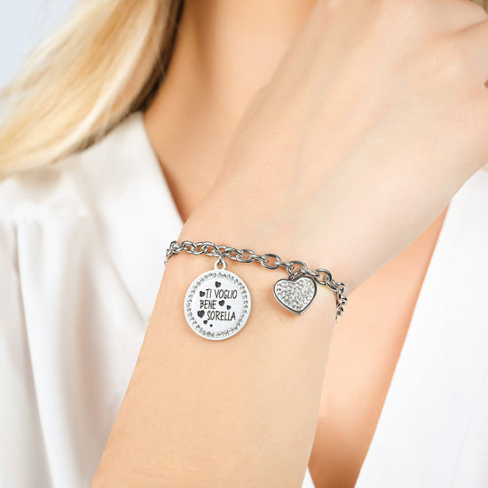 PULSERA ACERO MUJER TE QUIERO HERMANA