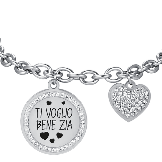 PULSERA DE ACERO PARA SEÑORAS I LOVE YOU AUNTIE