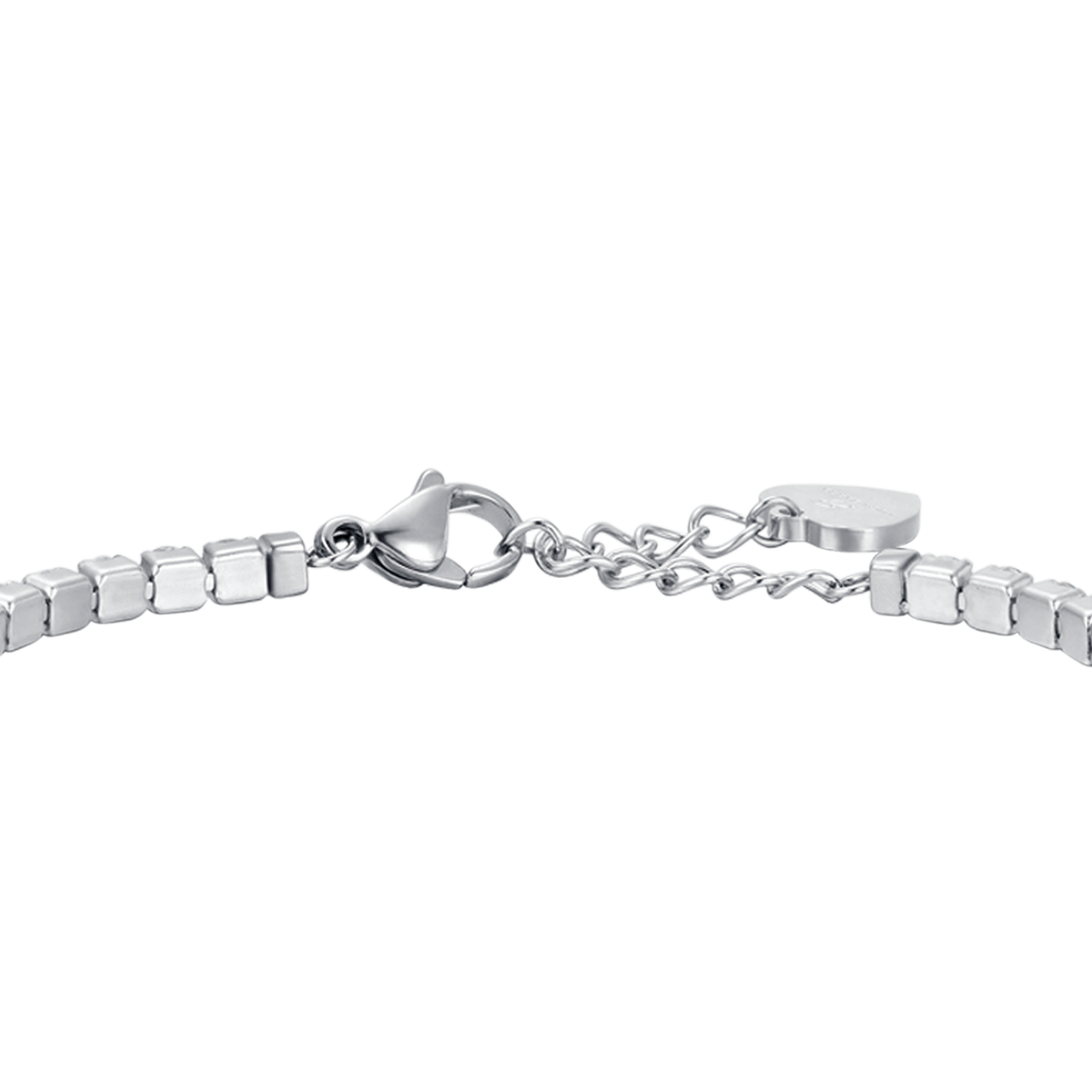 PULSERA DE TENIS DE ACERO PARA MUJER CON CRISTALES BLANCOS DE 4 MM