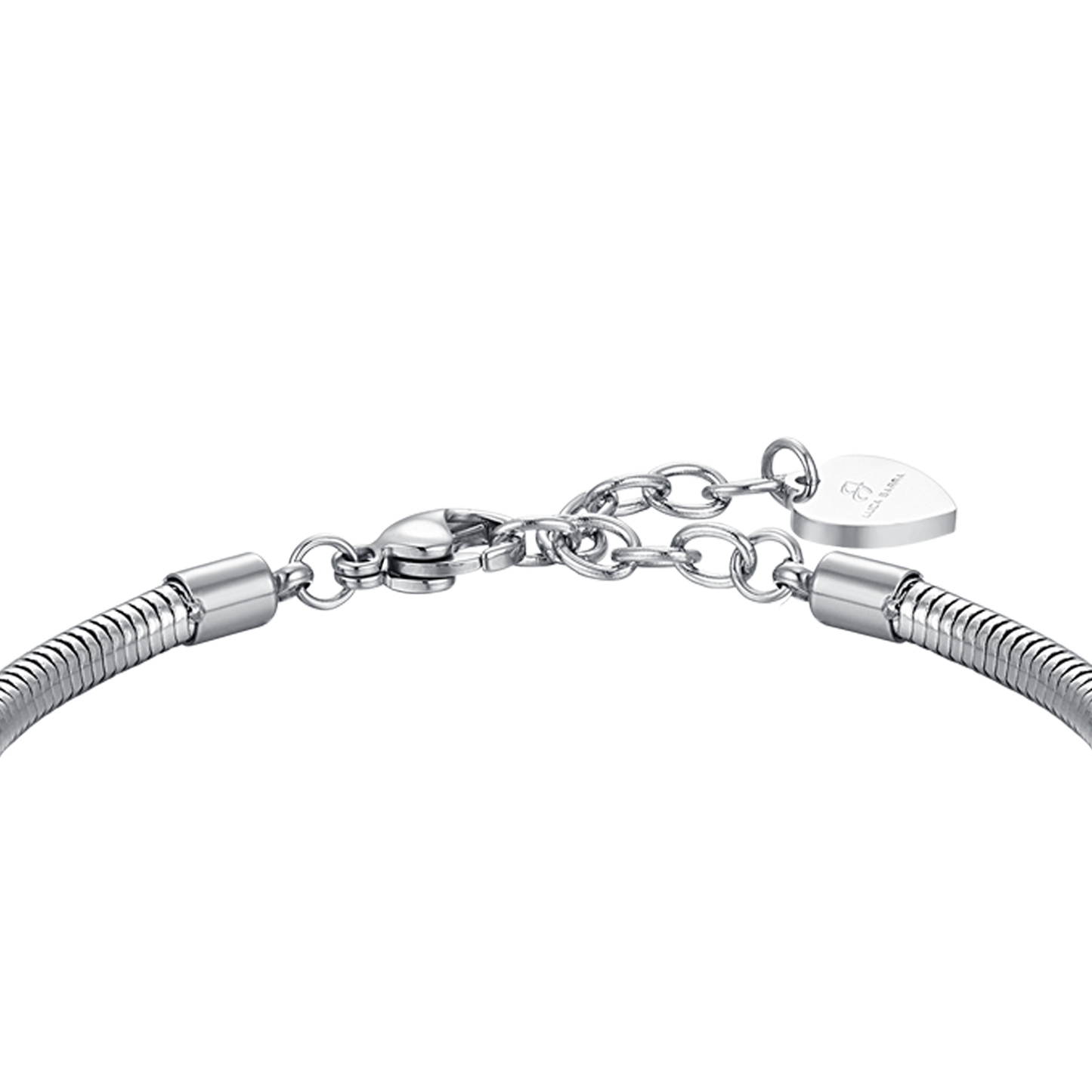 PULSERA DE ACERO PARA MUJER CON ESTRELLA Y CRISTALES BLANCOS